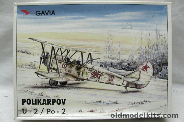 Gavia 1/48 Polikarpov Po-2 LNB - Scout or Civil Sport Aircraft - Czech National Flying Club Prague 1946' / U-2 1943 Soviet Army, 002-0399 plastic model kit